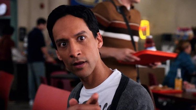 Abed from Community points at the camera.